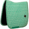 Kentucky Saddlepad Velvet Maze Cipher Dressage White/Green