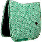 Kentucky Saddlepad Velvet Maze Cipher Dressage White/Green