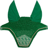 Kentucky Ear Bonnet Wellington Velvet Maze Cipher White/Green