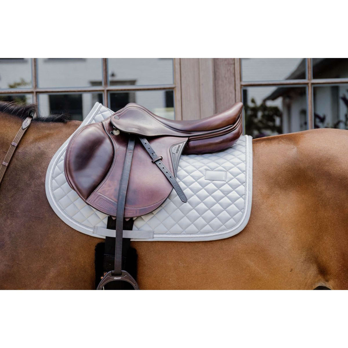 Kentucky Saddlepad Diamond Rope Jumping Grey