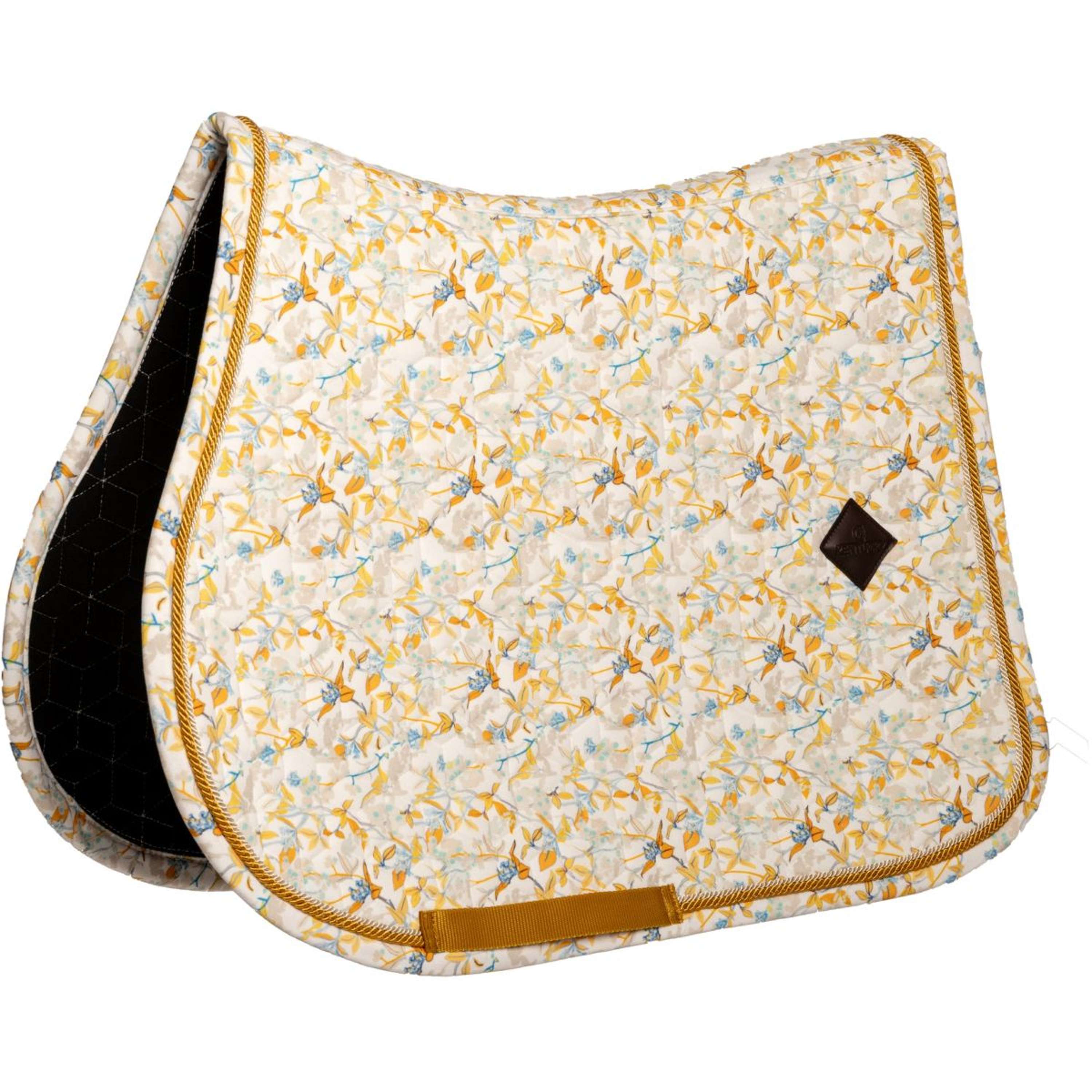 Kentucky Saddlepad Velvet Spring Leaves Whispers Jumping Brown/White