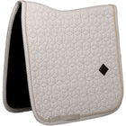 Kentucky Saddlepad Velvet Pied de Poule Dressage Grey/White