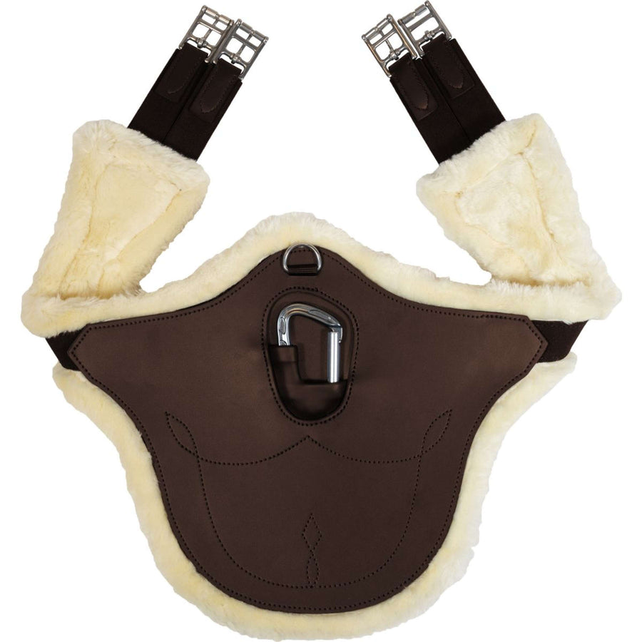 Kentucky Horsewear Jumping Girdle Anatomic Sheepskin Brown
