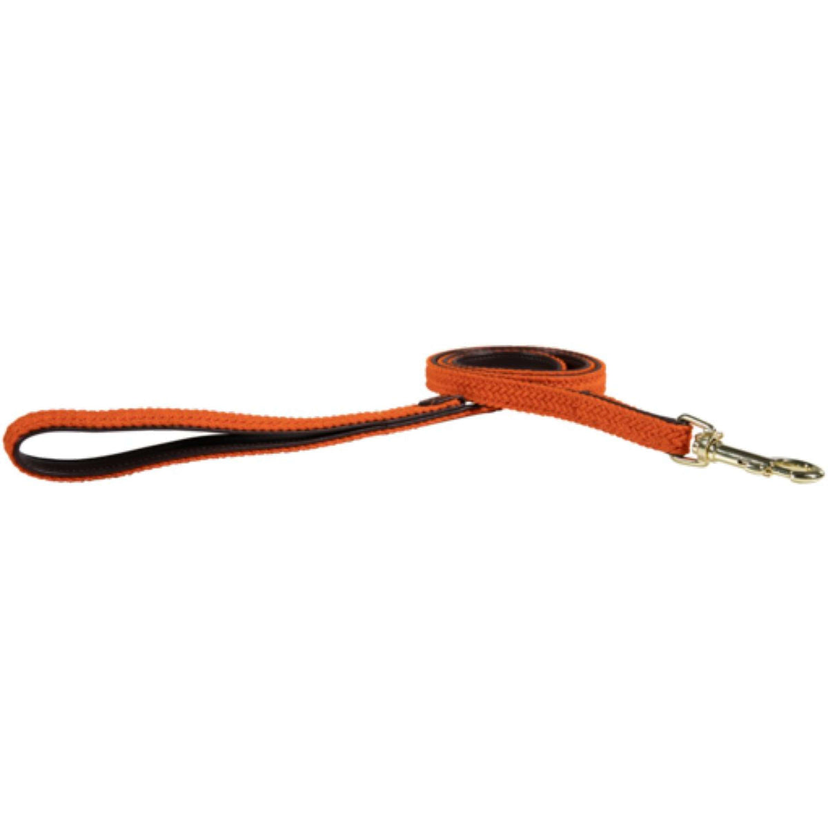 Kentucky Dog Leash Plaited Nylon Orange