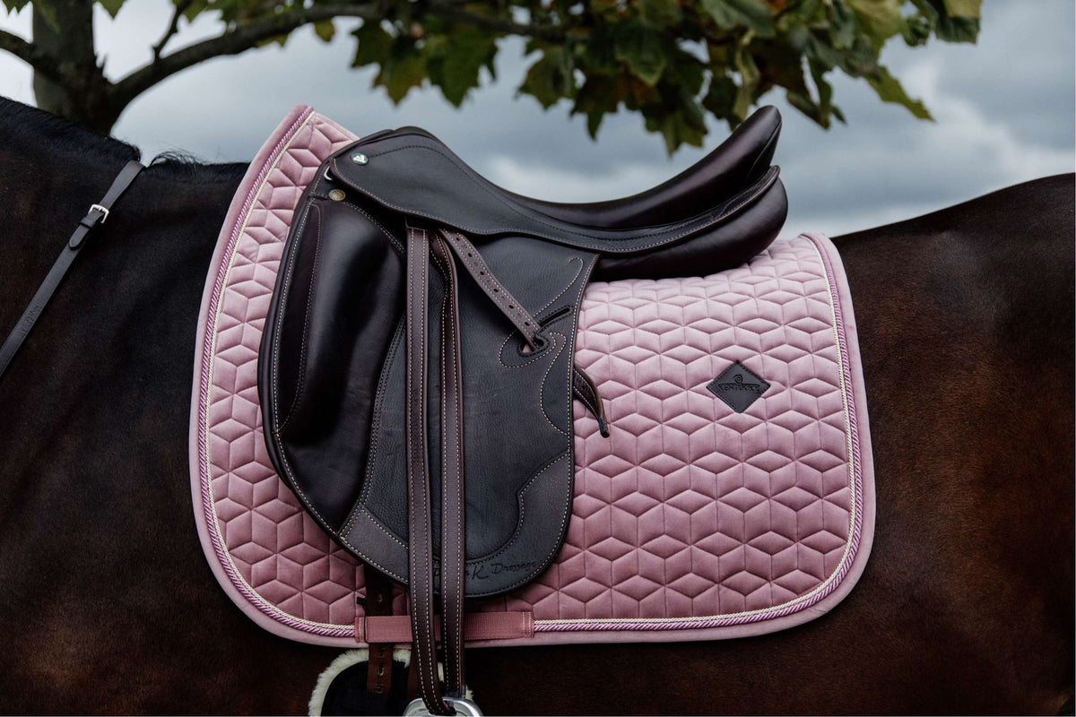 Kentucky Saddlepad Velvet Dressage Old Rose