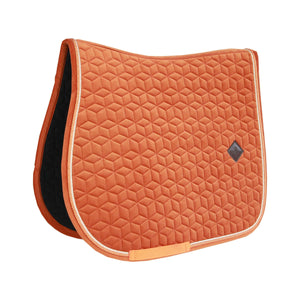 Kentucky Horsewear Saddlepad Velvet Jumping Orange