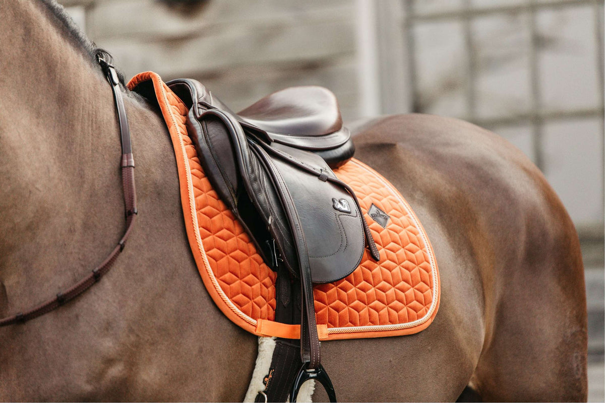 Kentucky Saddlepad Velvet Dressage Orange