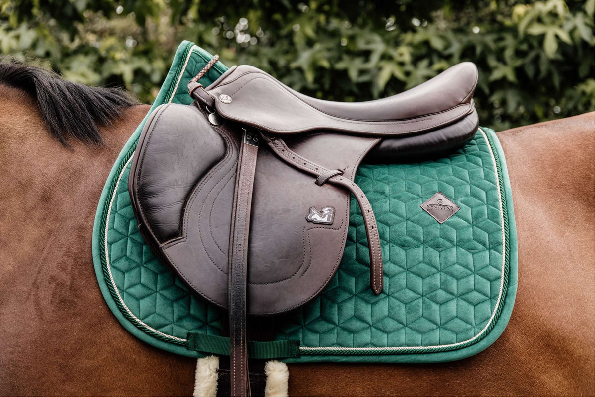 Kentucky Saddlepad Velvet Dark Green