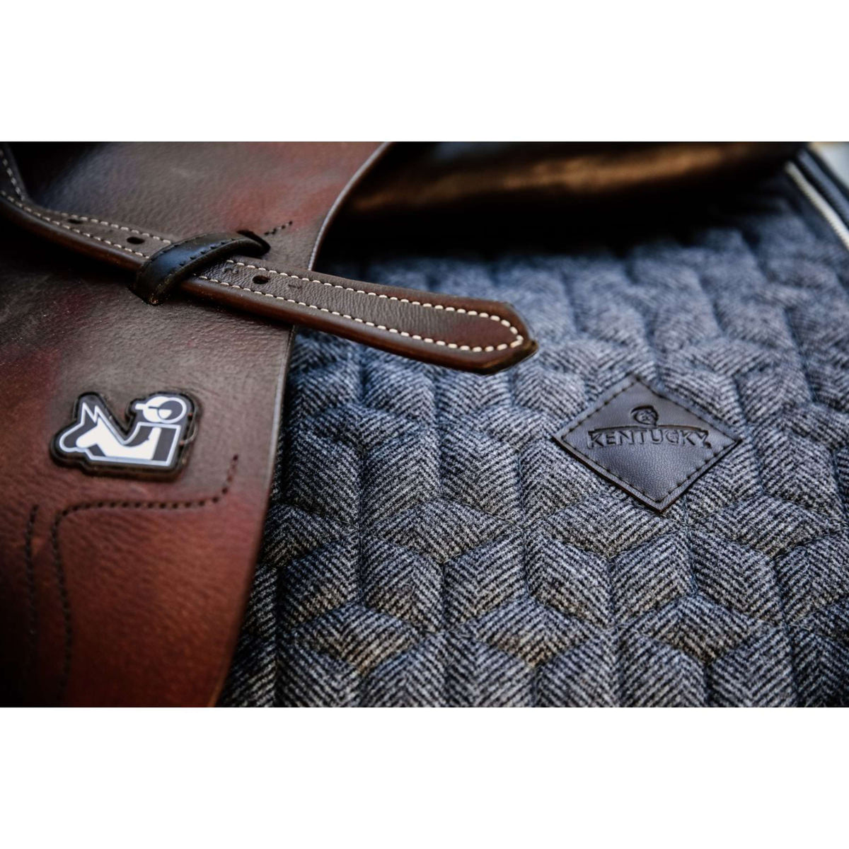 Kentucky Saddlepad Wool Jumping Grey