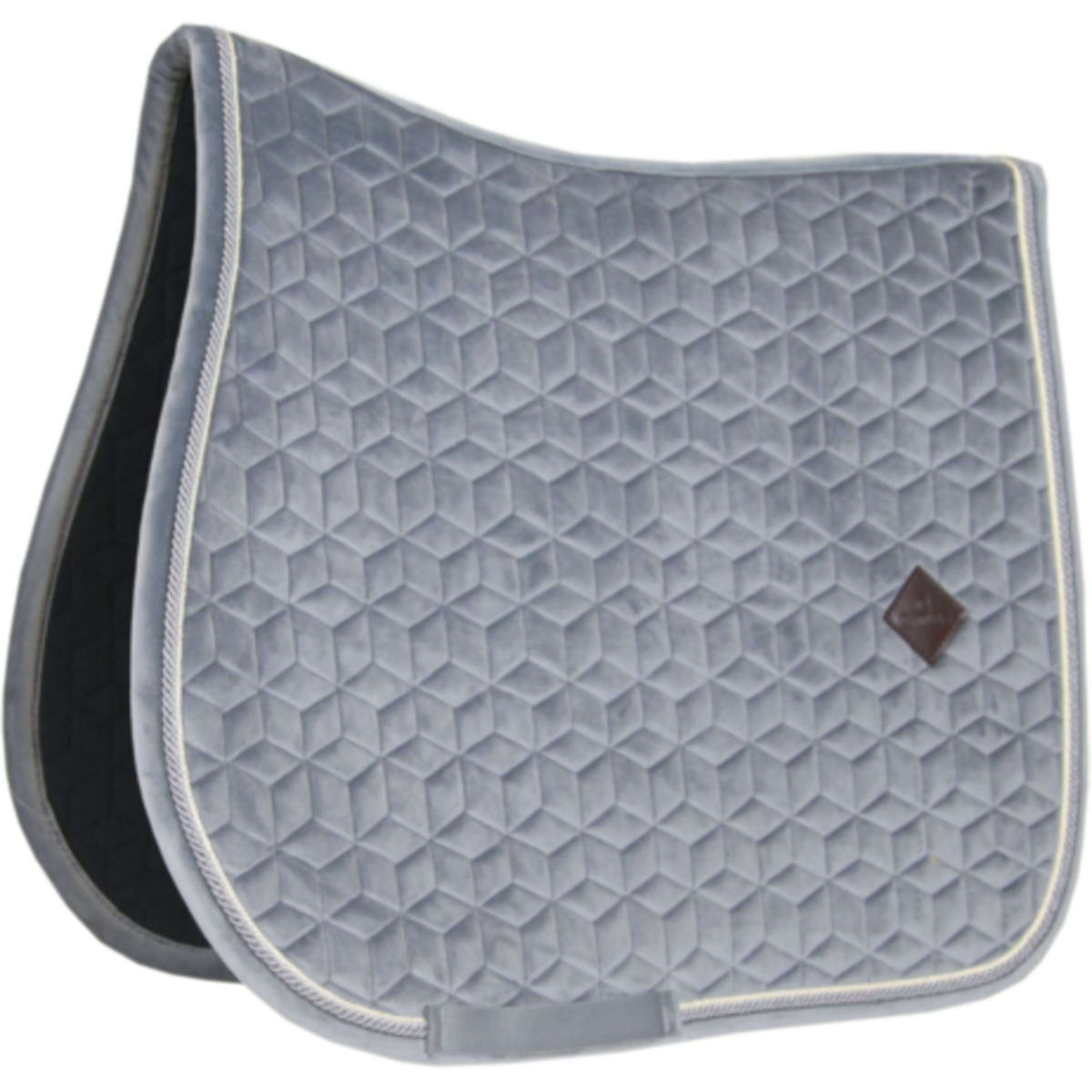 Kentucky Saddlepad Basic Velvet Jumping Grey