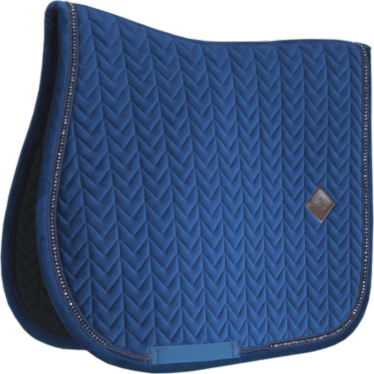 Kentucky Saddlepad Velvet Pearls Jumping Navy