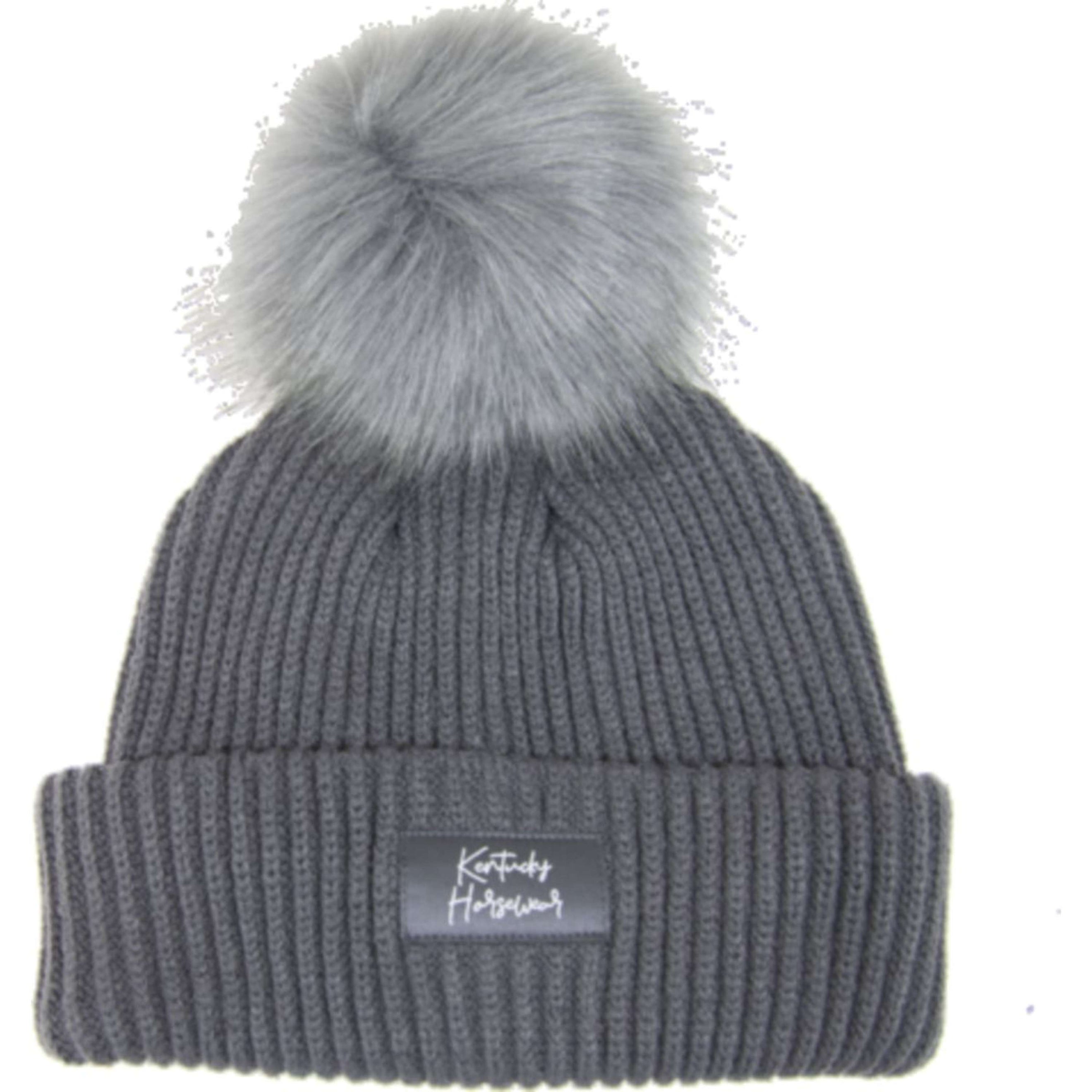 Kentucky Cap Pompom Grey