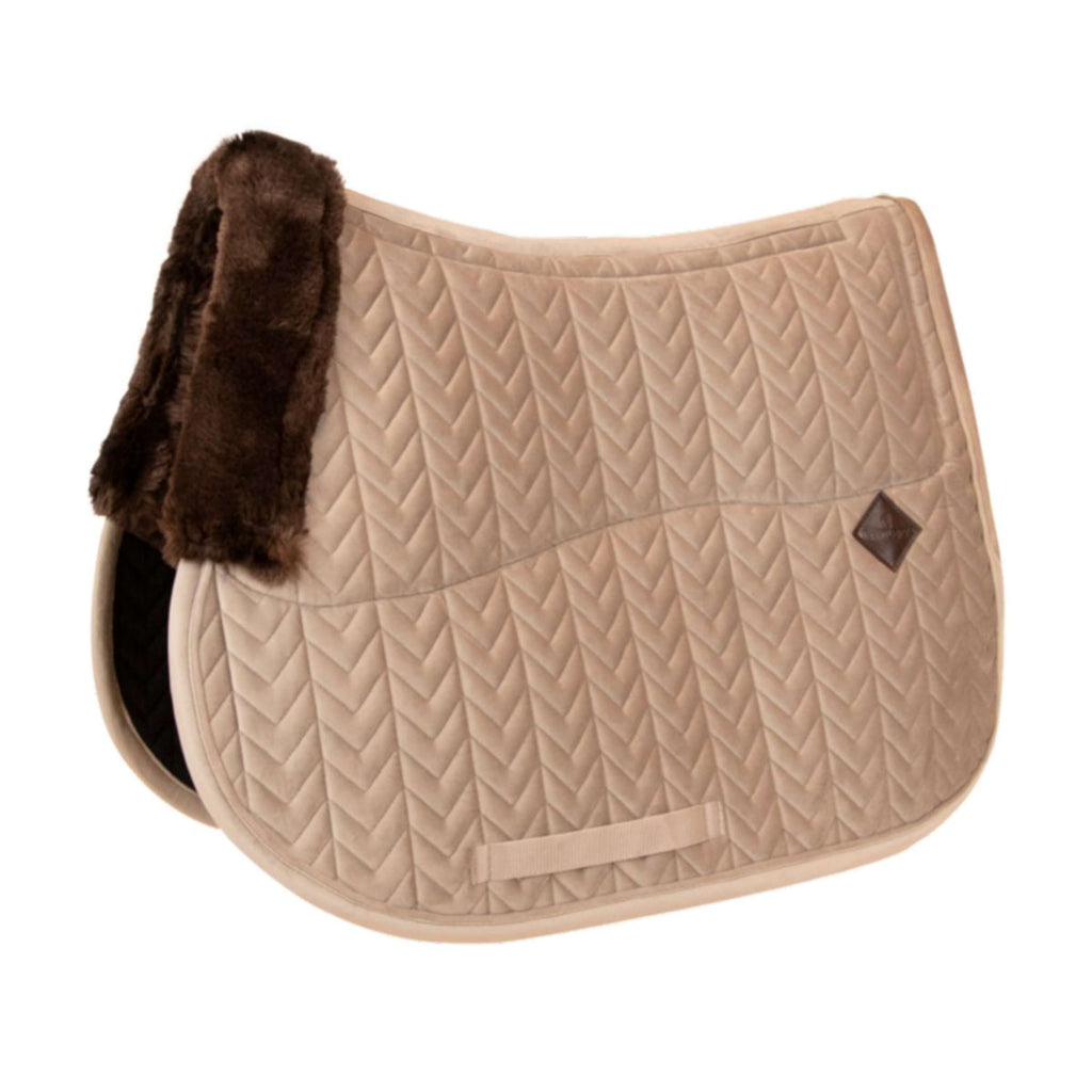 Kentucky Saddlepad Skin Friendly Velvet Jumping Beige