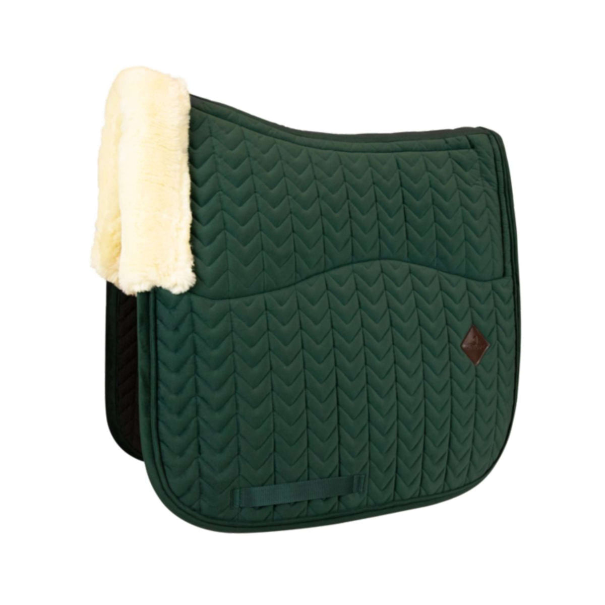 Kentucky Saddlepad Skin Friendly Velvet Dressage Pine Green