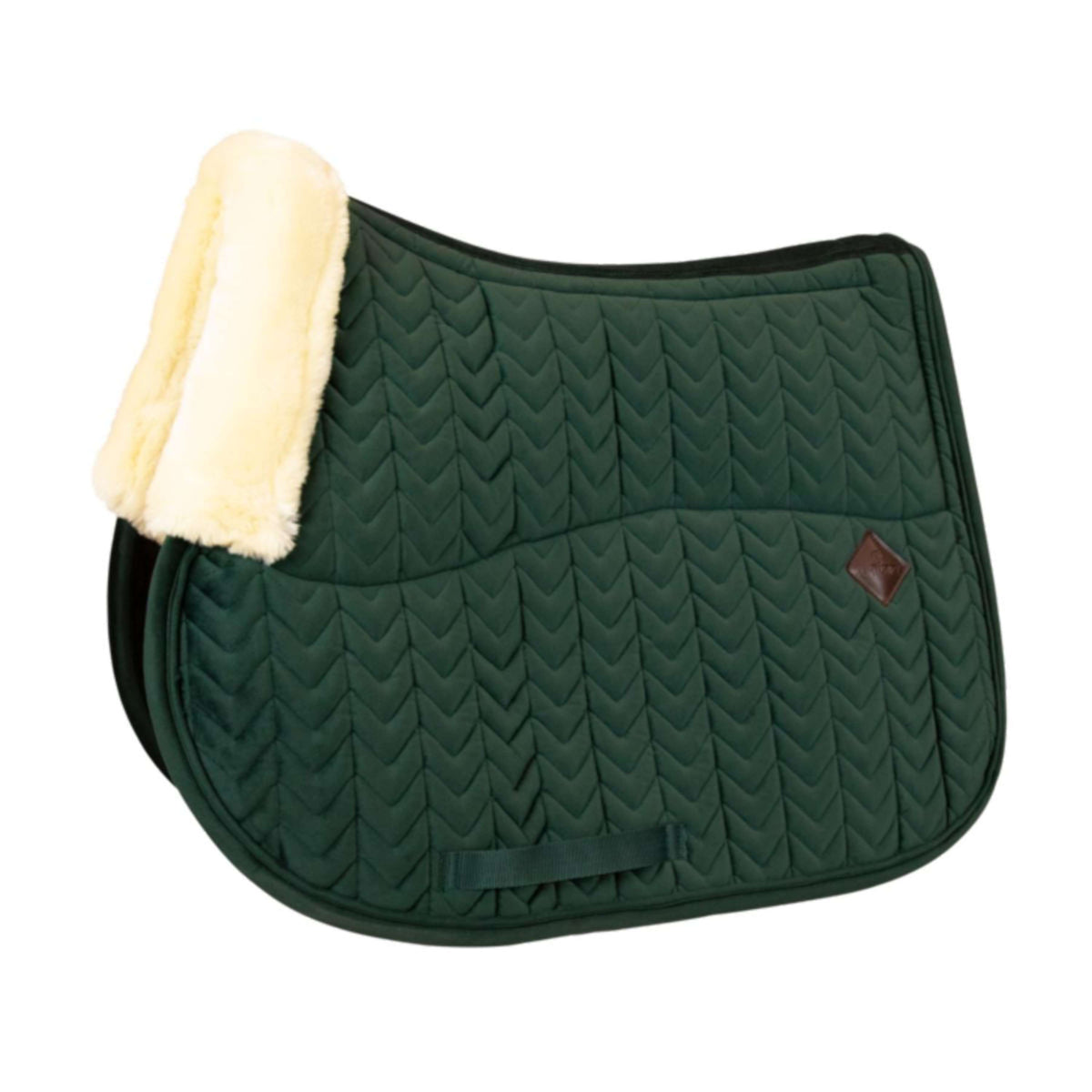 Kentucky Saddlepad Skin Friendly Velvet Jumping Pine Green