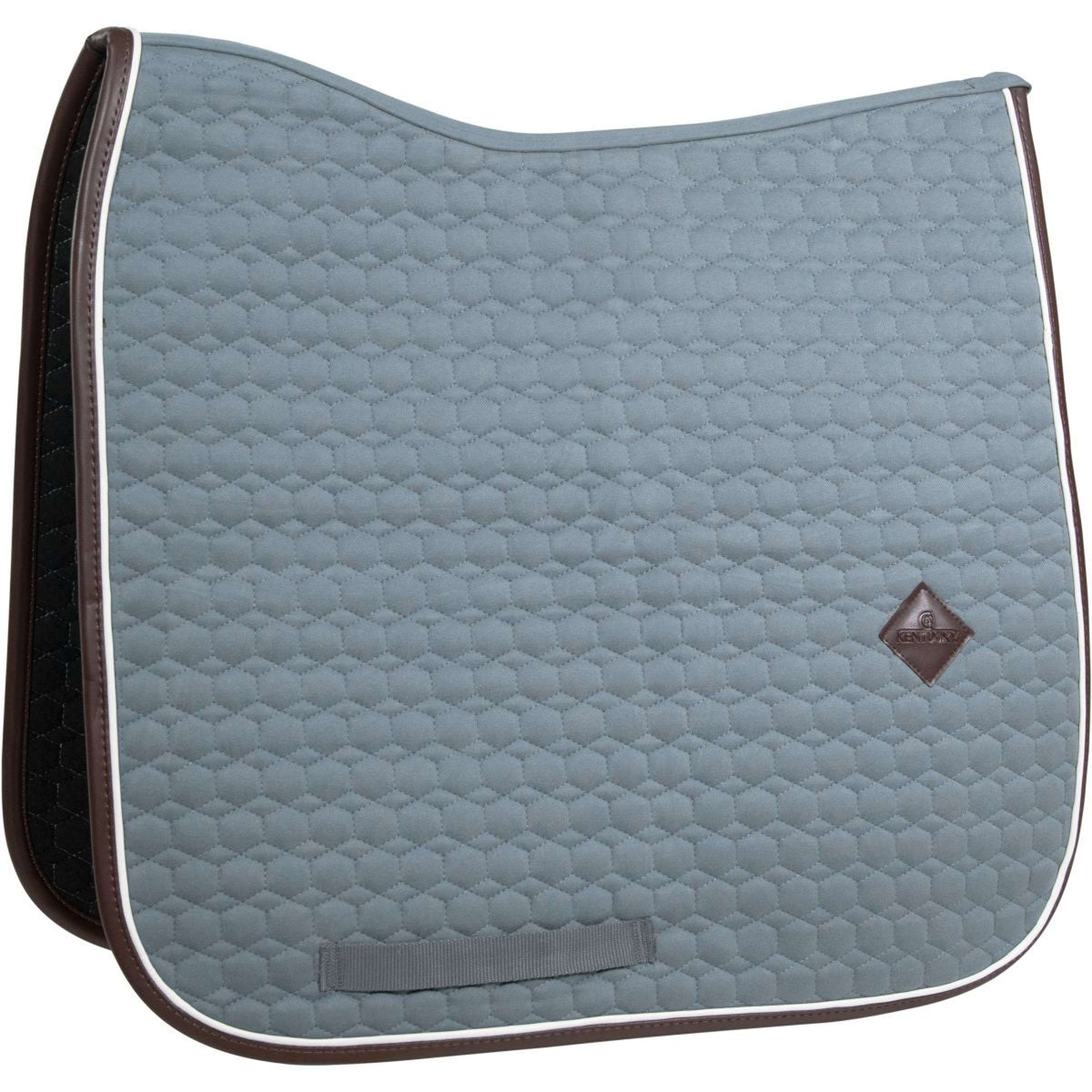 Kentucky Dressage Saddle Pad Classic Leather Dusty Blue