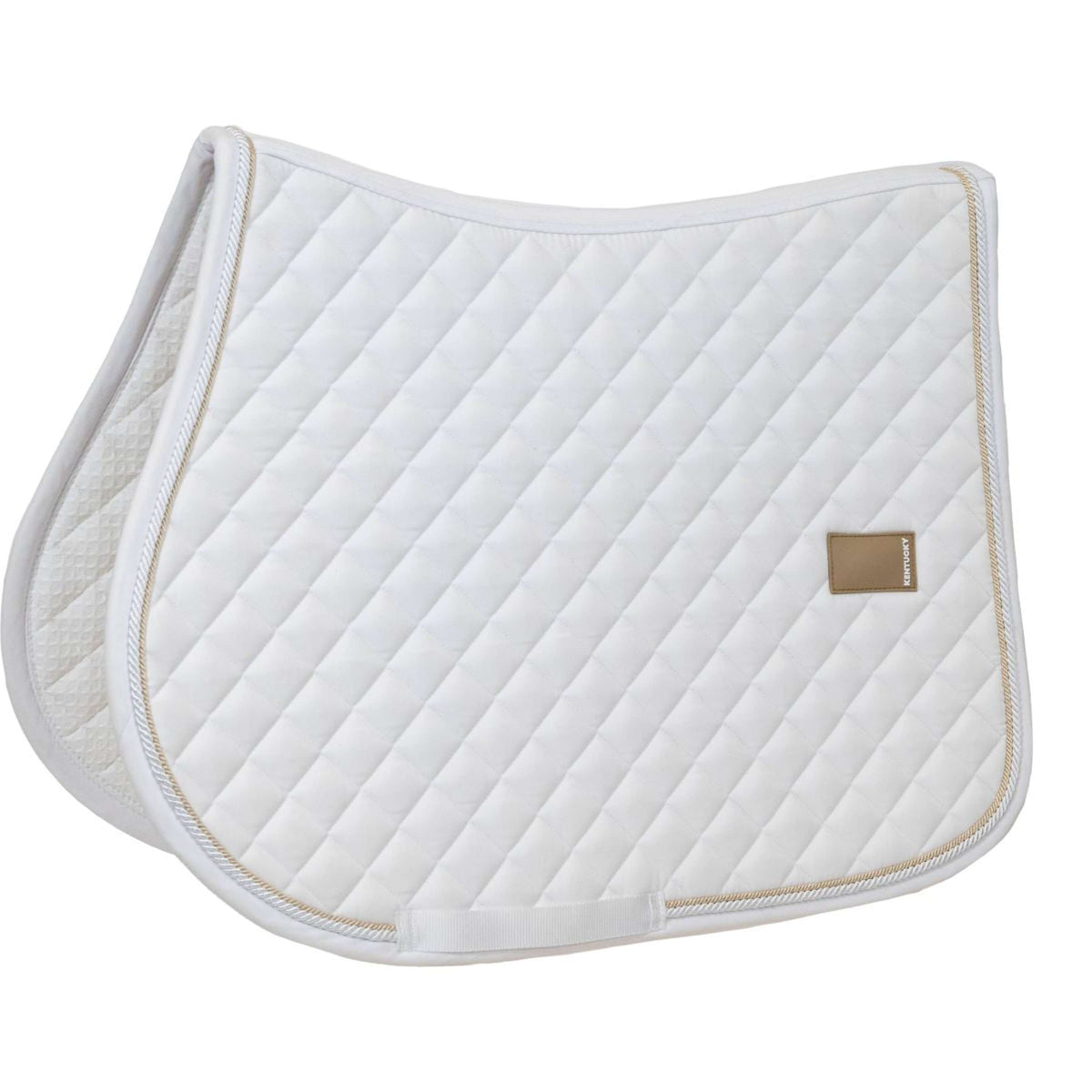 Kentucky Saddlepad Diamond Rope Jumping White