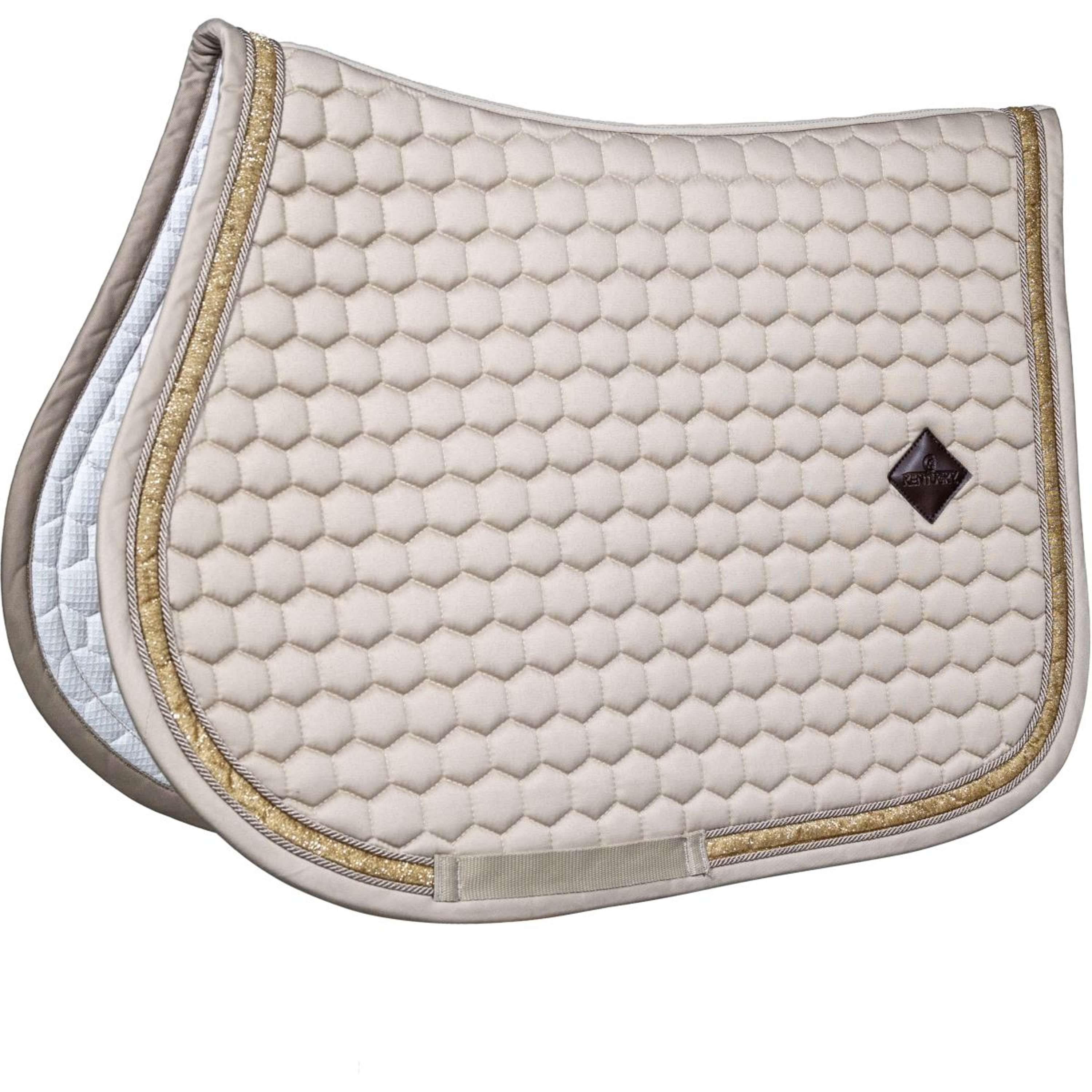 Kentucky Horsewear Saddlepad Glitter Jumping Beige