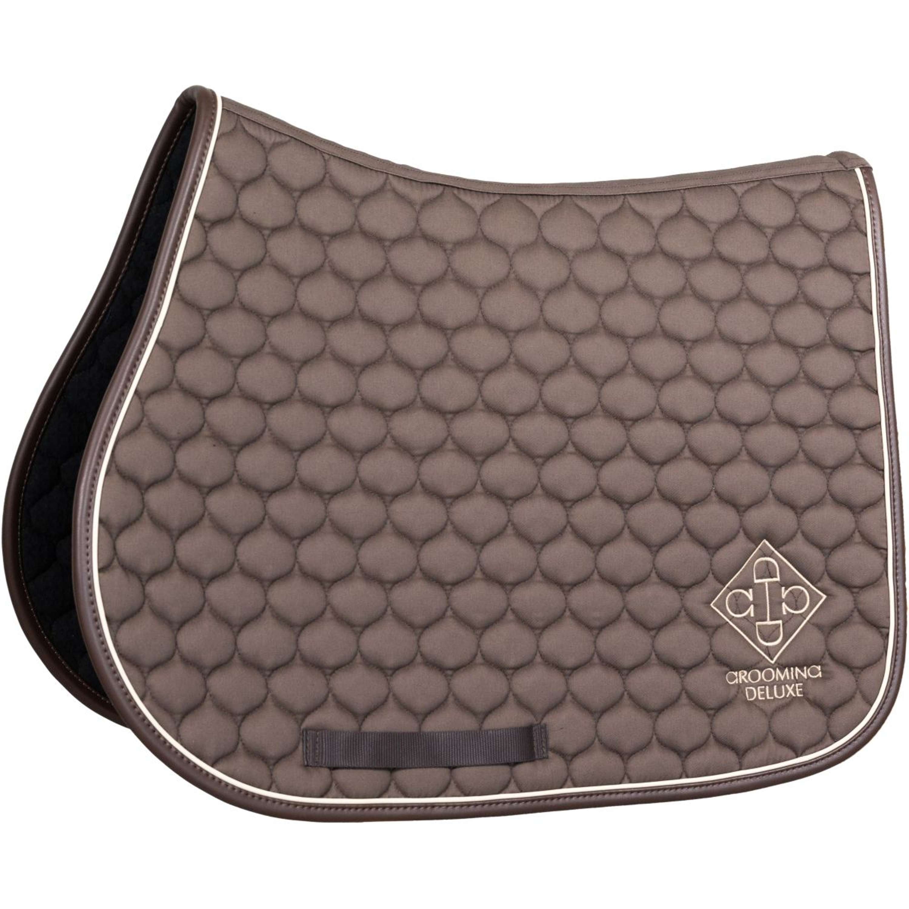 Kentucky Horsewear Saddlepad Grooming Deluxe Jumping Brown