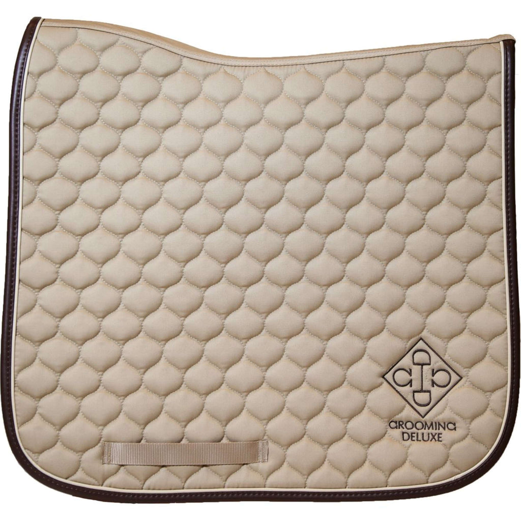Kentucky Horsewear Saddlepad Grooming Deluxe Dressage Beige