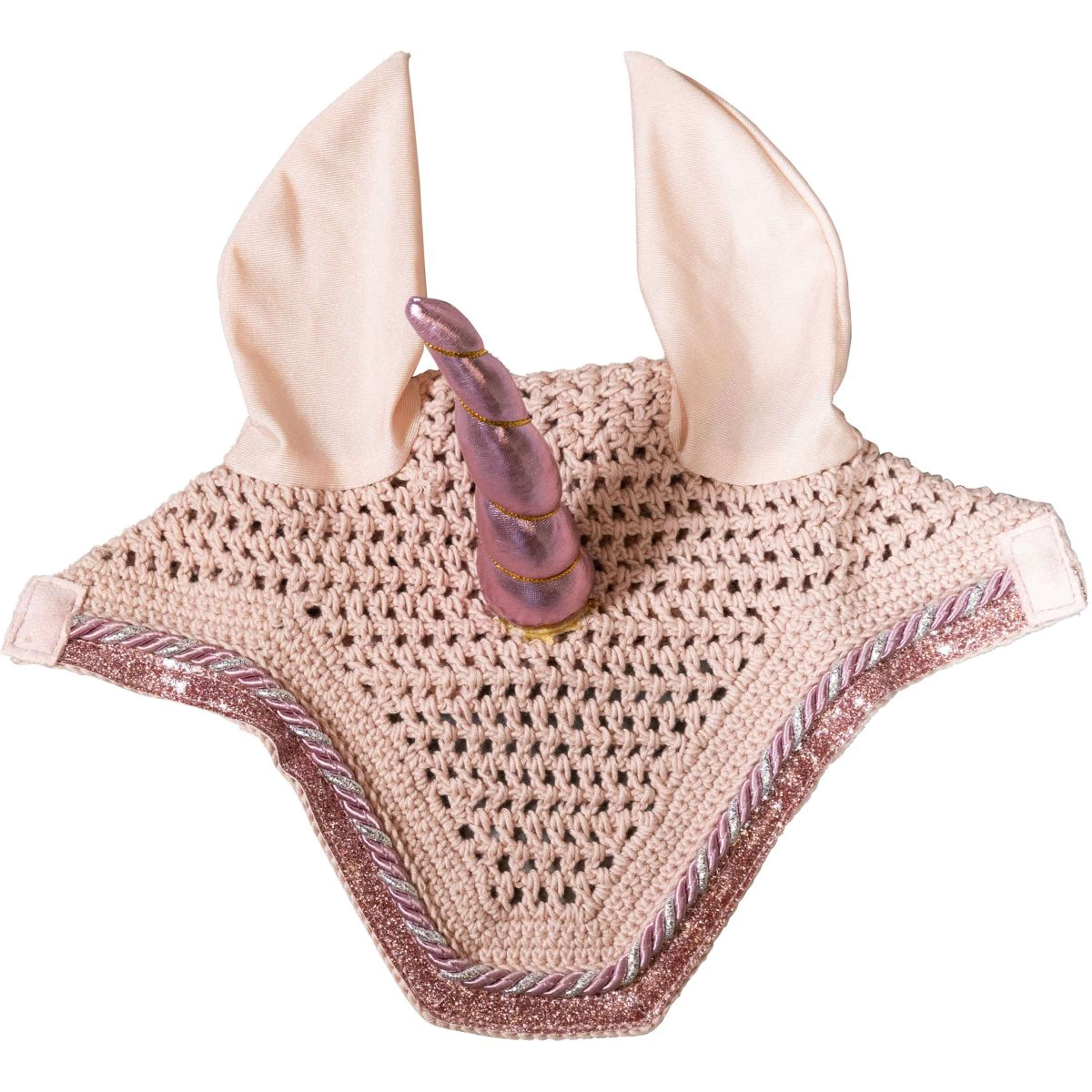 Kentucky Horsewear Ear Bonnet Wellington Glitter Unicorn Rose