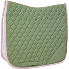 Kentucky Horsewear Saddlepad Softshell Onion Quilt Dressage Khaki/Old Pink