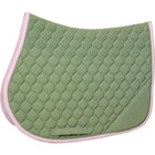 Kentucky Horsewear Saddlepad Softshell Onion Quilt Jumping Khaki/Old Pink