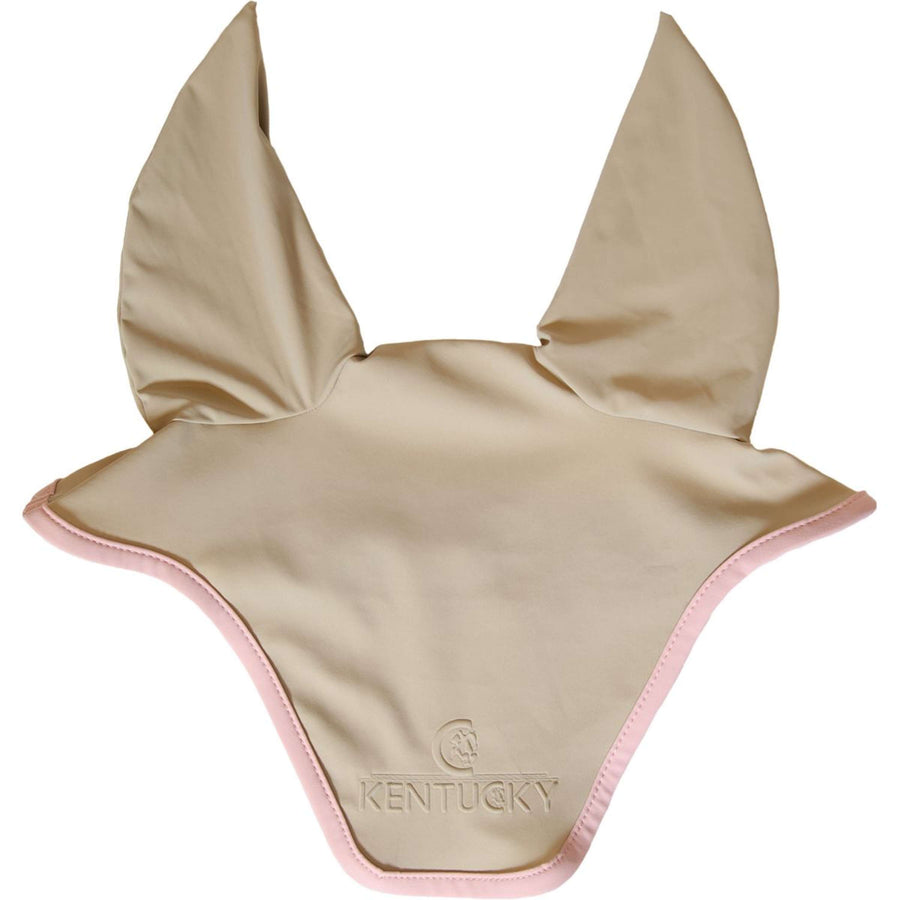 Kentucky Horsewear Ear Bonnet Wellington Softshell Beige/Old Pink