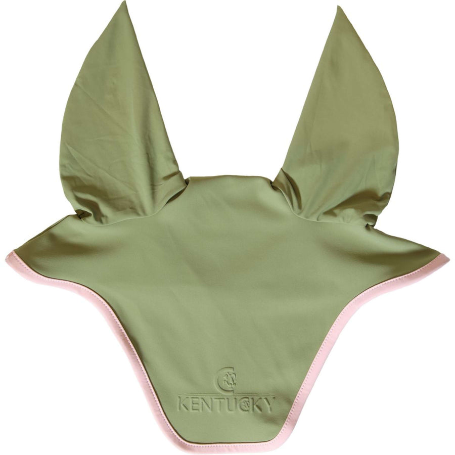 Kentucky Horsewear Ear Bonnet Wellington Softshell Khaki/Old Pink
