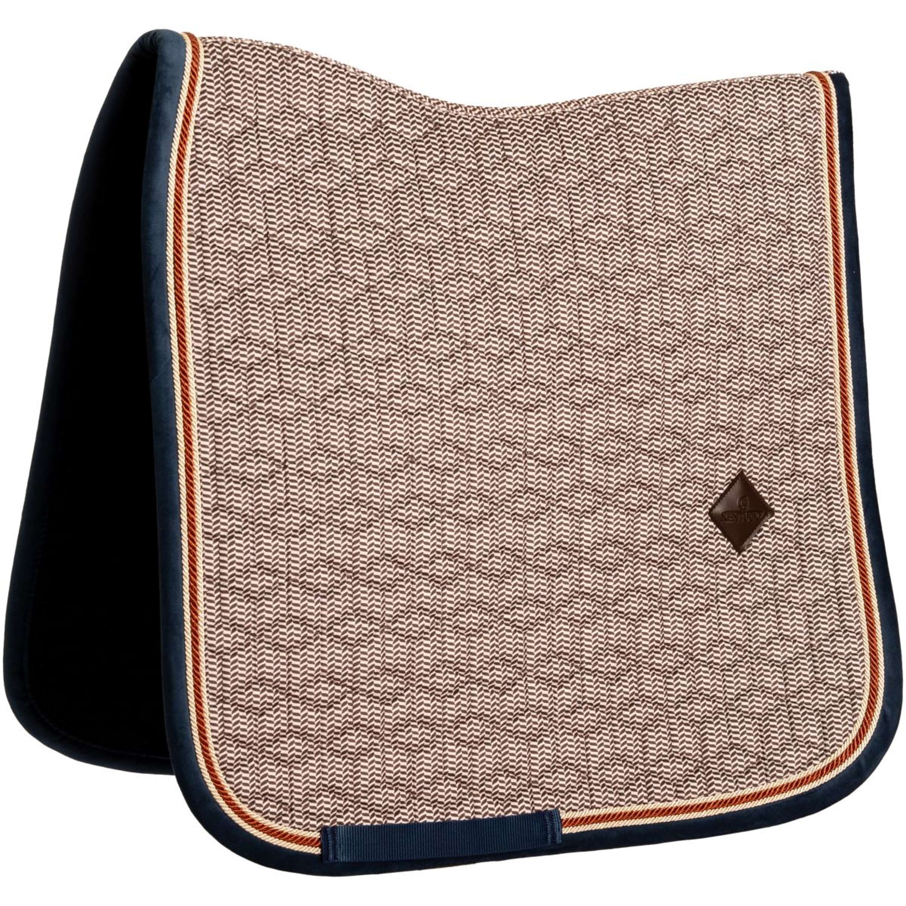 Kentucky Horsewear Saddlepad Pied-de-Poule Dressage Bordeaux/Navy