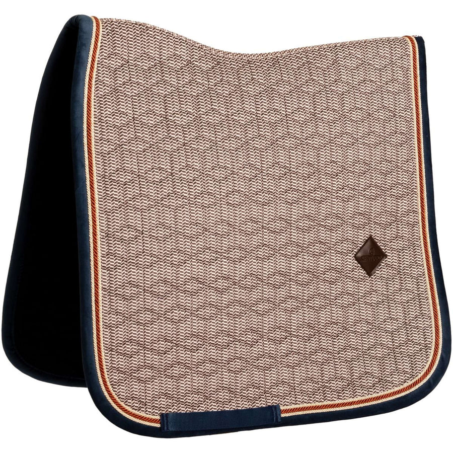 Kentucky Horsewear Saddlepad Pied-de-Poule Dressage Bordeaux/Navy