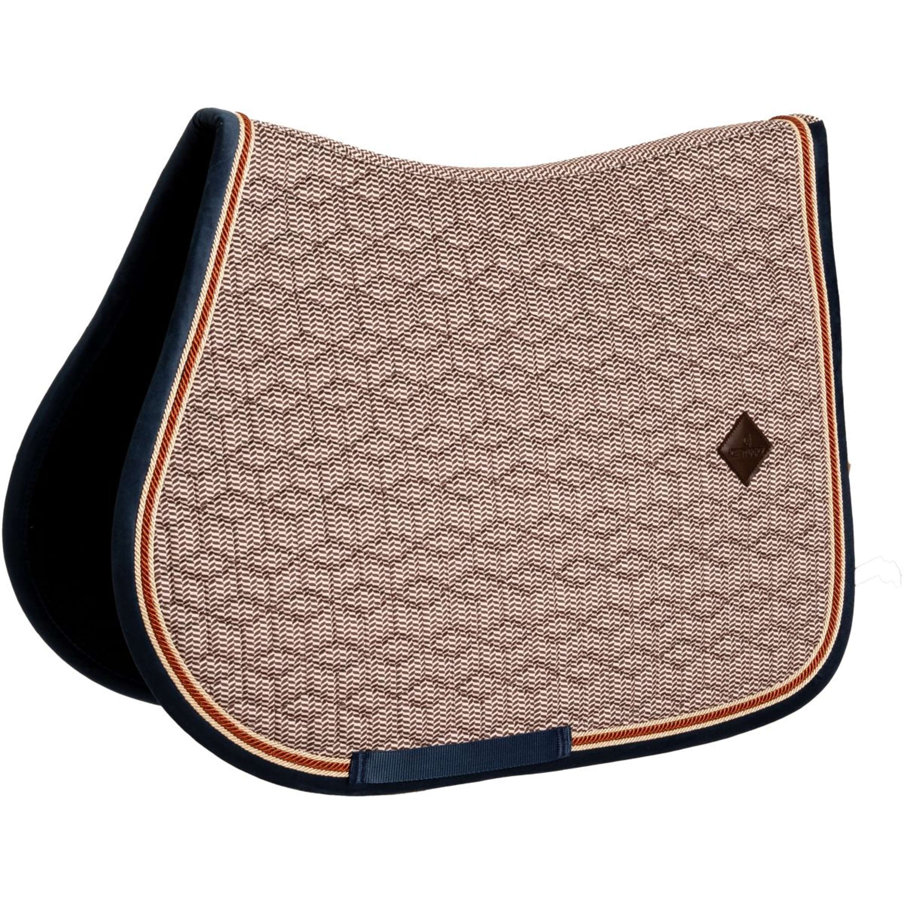 Kentucky Horsewear Saddlepad Pied-de-Poule Jumping Bordeaux/Navy