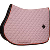 Kentucky Horsewear Saddlepad Onion Quilt Leather Neon Jumping Old Rose