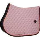 Kentucky Horsewear Saddlepad Onion Quilt Leather Neon Jumping Old Rose