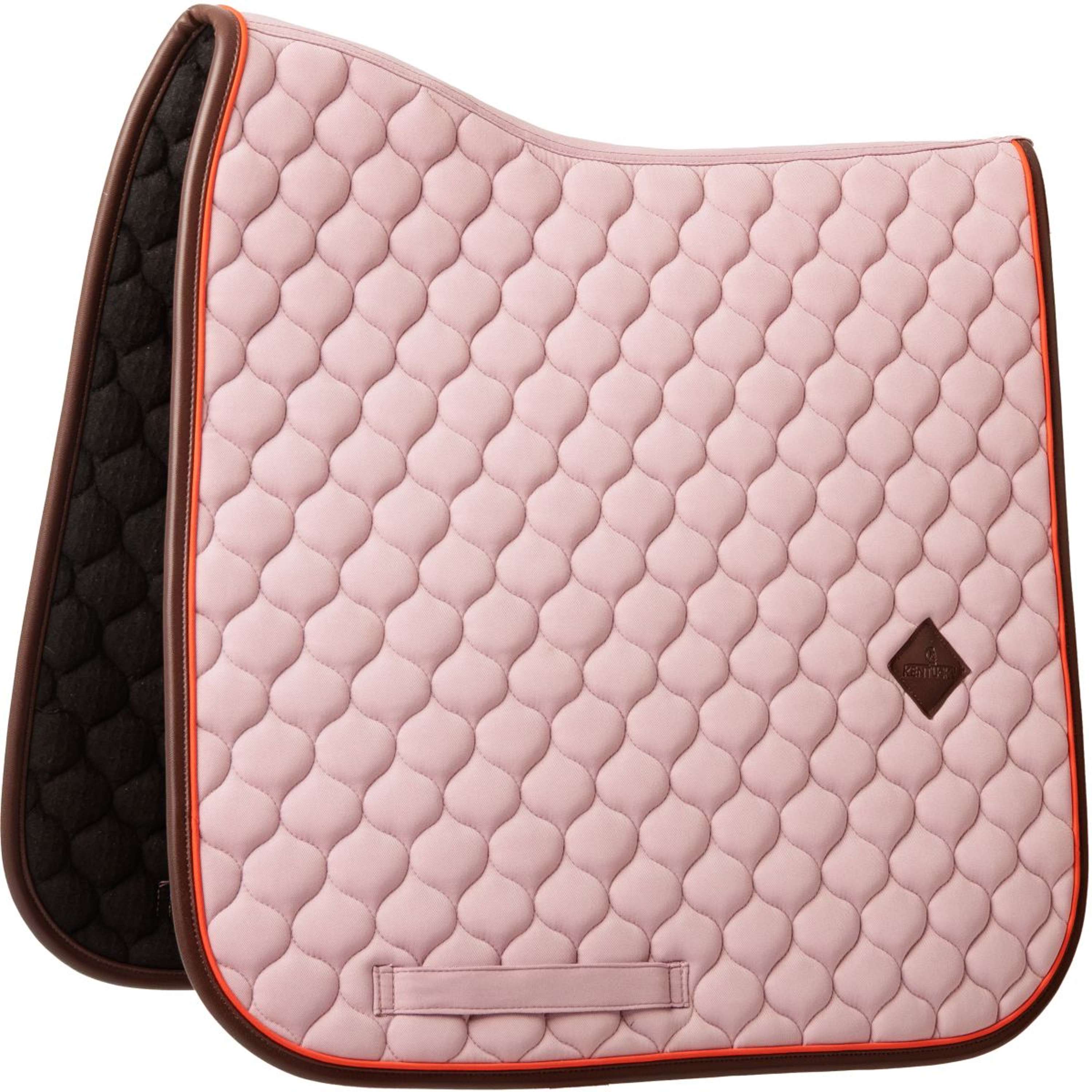 Kentucky Horsewear Saddlepad Onion Quilt Leather Neon Dressage Lavender
