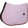 Kentucky Horsewear Saddlepad Onion Quilt Leather Neon Jumping Lavender