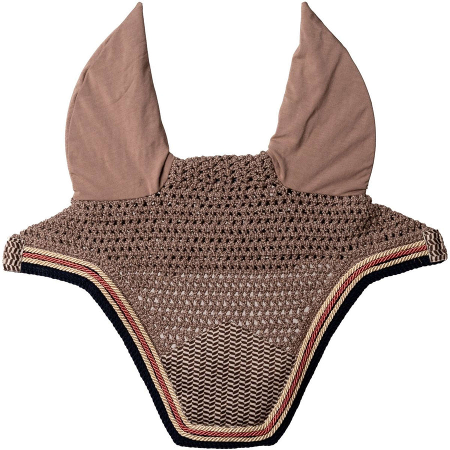 Kentucky Horsewear Ear Bonnet Wellington Pied-de-Poule Bordeaux/Navy