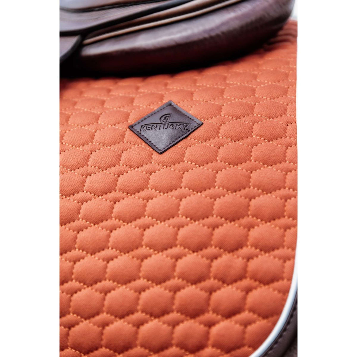 Kentucky Saddlepad Jumping Classic Leather Orange