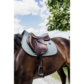 Kentucky Saddlepad Jumping Classic Leather Dusty Green