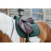 Kentucky Saddlepad Velvet Pearls Jumping Pine Green