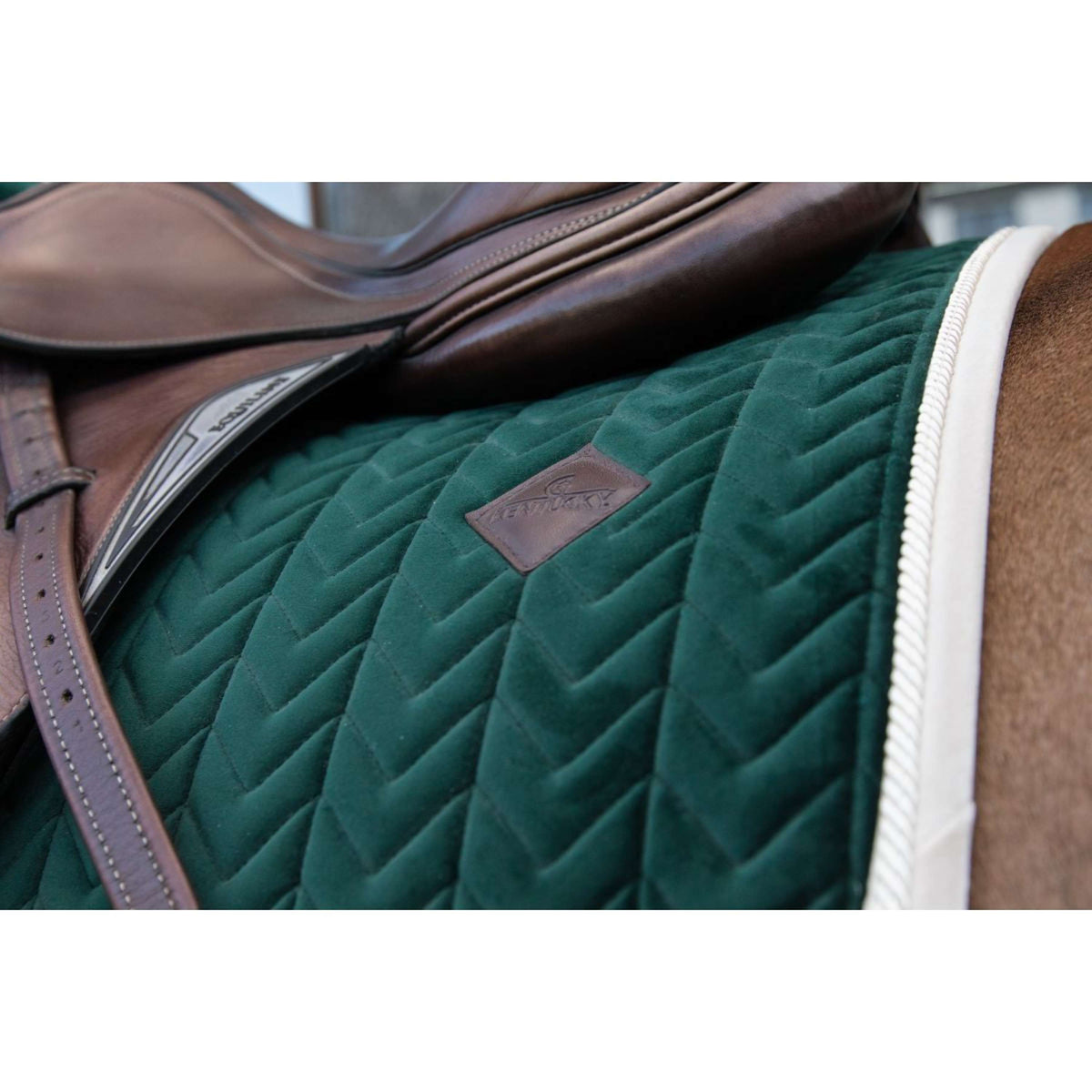 Kentucky Saddlepad Jumping Classic Contrast Pine Green