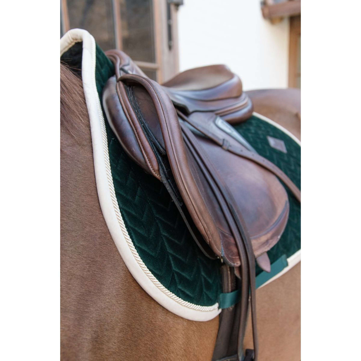 Kentucky Saddlepad Jumping Classic Contrast Pine Green