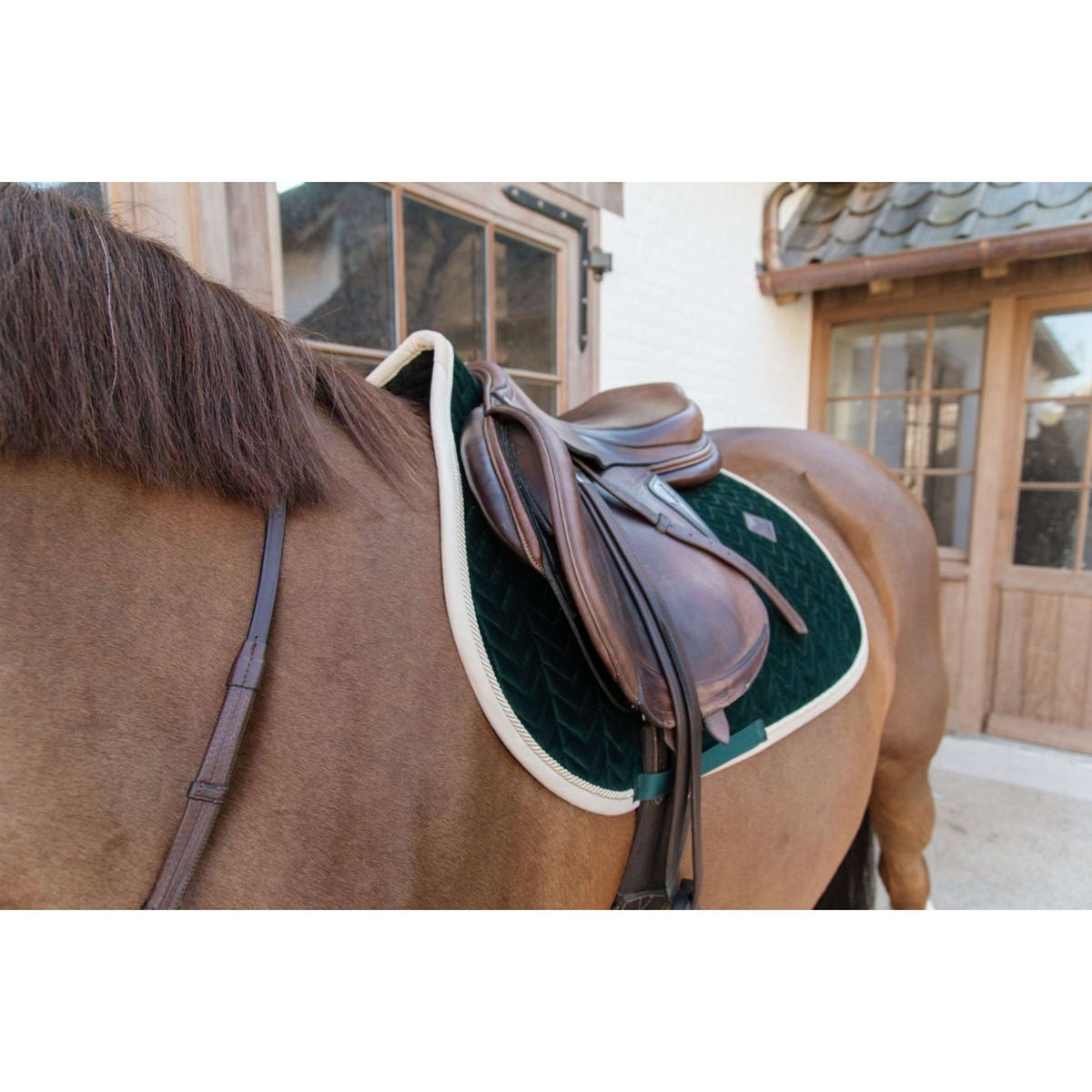 Kentucky Saddlepad Jumping Classic Contrast Pine Green