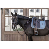 Kentucky Dressage Saddle Pad Classic Leather Dusty Blue