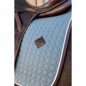 Kentucky Dressage Saddle Pad Classic Leather Dusty Blue