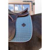 Kentucky Dressage Saddle Pad Classic Leather Dusty Blue