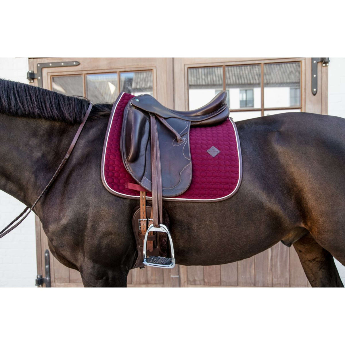 Kentucky Dressage Saddle Pad Classic Leather Bordeaux