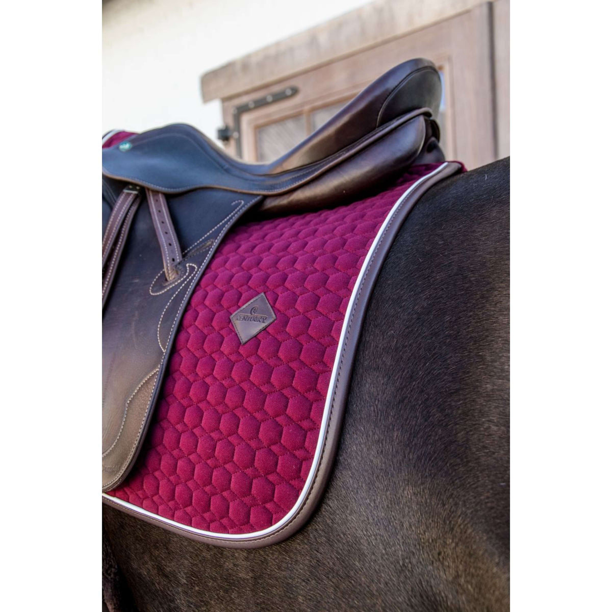 Kentucky Dressage Saddle Pad Classic Leather Bordeaux