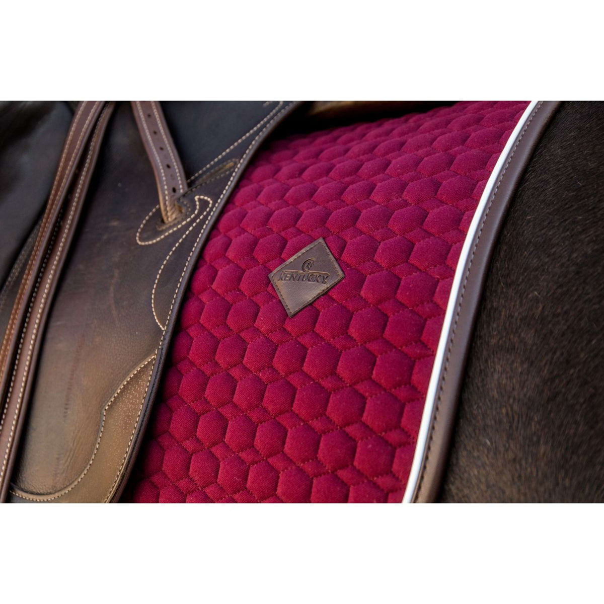 Kentucky Dressage Saddle Pad Classic Leather Bordeaux