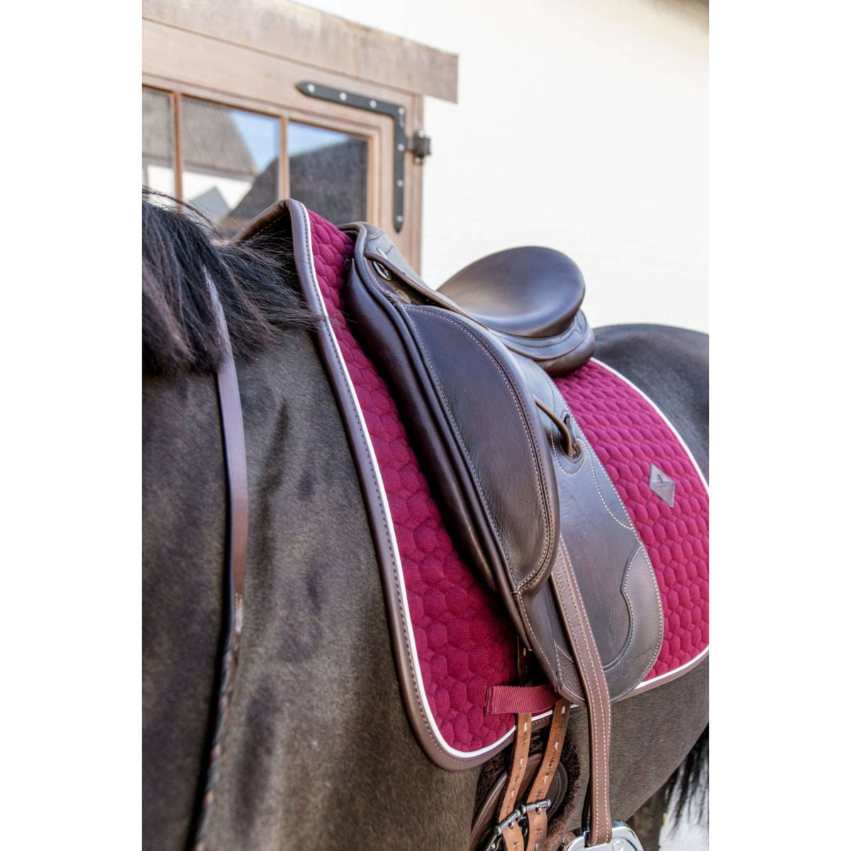 Kentucky Dressage Saddle Pad Classic Leather Bordeaux